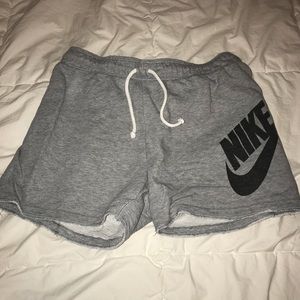 Grey Nike sweat shorts